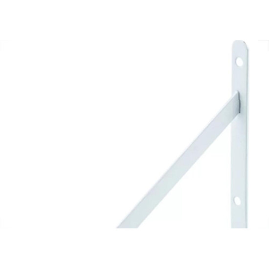 Cantoneira Mao Francesa Hayner Leve Branco 20Cm - Kit C/12 Unidades Cantoneira Mao Francesa Hayner Leve Branco 20Cm - Kit C/12 Unidades