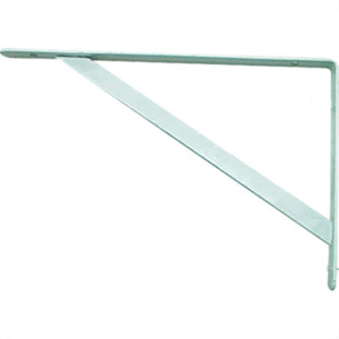 Cantoneira Mao Francesa Hayner Forte Branco 50Cm - Kit C/12 Unidades