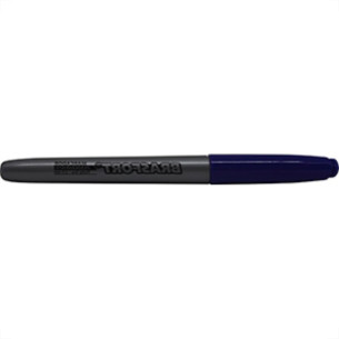 Caneta P/Marcacao Perman.Indl Brasfort Azul - Kit C/12 Unidades