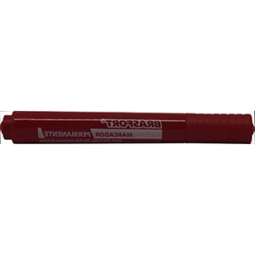 Caneta P/Marcacao ''Pincel'' Brasfort Verm - Kit C/12 Unidades Caneta P/Marcacao ''Pincel'' Brasfort Verm - Kit C/12 Unidades