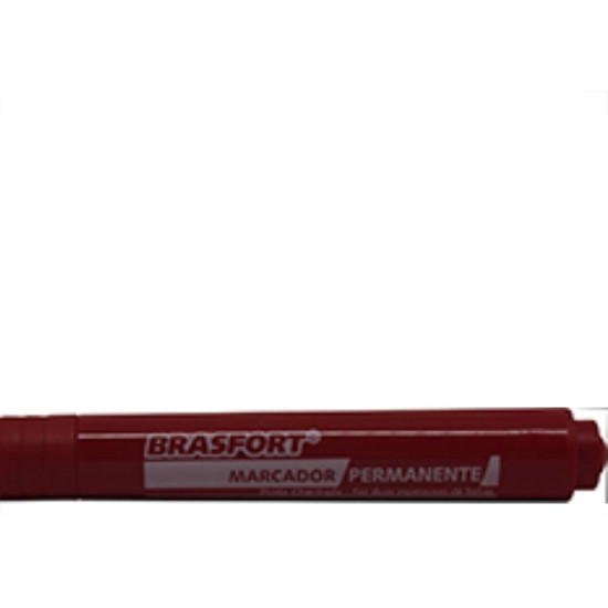 Caneta P/Marcacao ''Pincel'' Brasfort Verm - Kit C/12 Unidades Caneta P/Marcacao ''Pincel'' Brasfort Verm - Kit C/12 Unidades