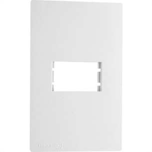 Espelho Placa Peesa Una Max P1702 4X2 1Modulo Branco