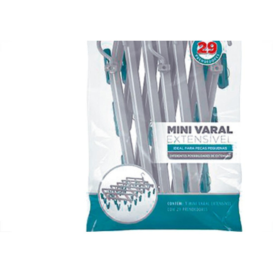 Varal Mini C/29 Prend.Extens Flash 3802 Varal Mini C/29 Prend.Extens Flash 3802