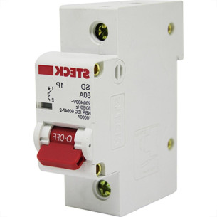 Kit C/5 - Disjuntor Steck Din Unipolar 80A Sd61 C10Ka