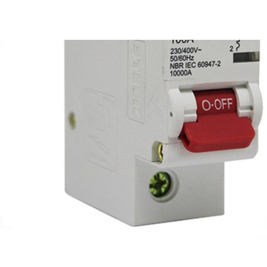 Kit C/4 - Disjuntor Steck Din Unipolar 100A Sd61 C10Ka