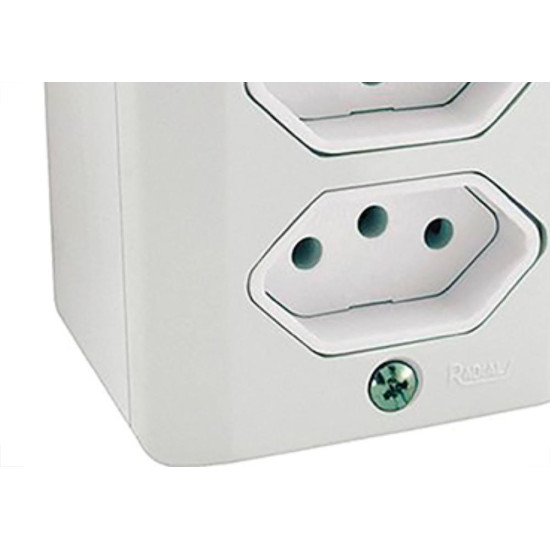 Sistema X Radial Branco 2Tom 20A C/Caixa 1902215