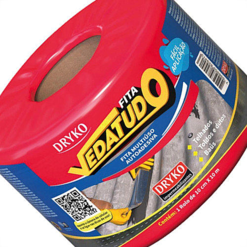 Vedatudo Fita Adesiva Alum 10Cmx10Mt Vedatudo Fita Adesiva Alum 10Cmx10Mt