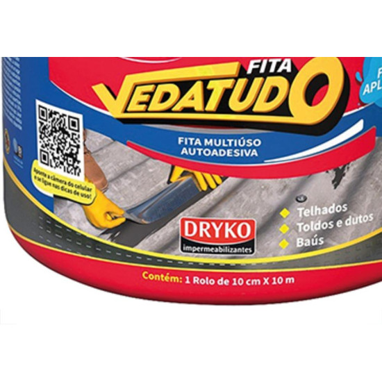 Vedatudo Fita Adesiva Alum 10Cmx10Mt Vedatudo Fita Adesiva Alum 10Cmx10Mt
