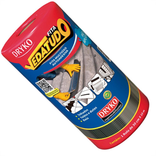 Vedatudo Fita Adesiva Alum 30Cmx10Mt Vedatudo Fita Adesiva Alum 30Cmx10Mt