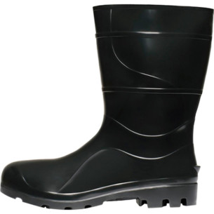 Bota Galocha Crival Preto Cano Medio N.43 S/Forro