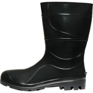 Bota Galocha Crival Preto Cano Medio N.44 S/Forro