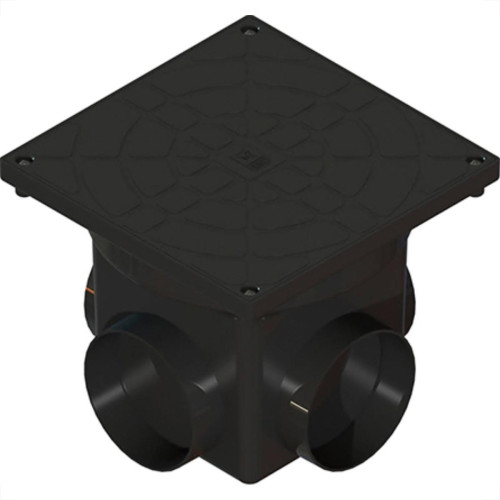 Caixa Mult Inspecao Taf 24X20X24 Preto Caixa Mult Inspecao Taf 24X20X24 Preto