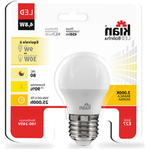 Lamp Led Bolinha 4,8W 3000K Kian