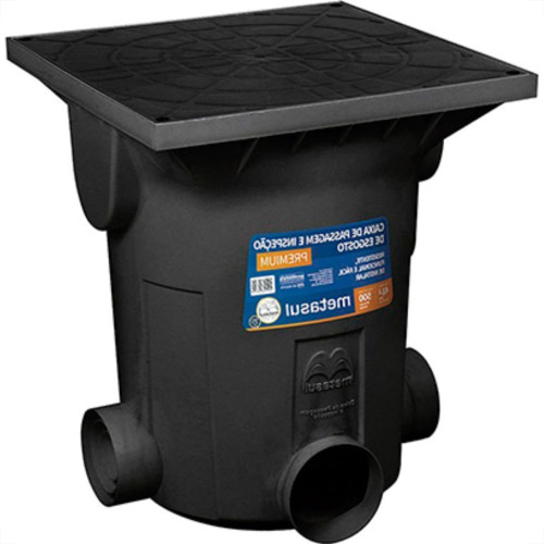 Caixa Mult Inspecao Metasul 41X48X41 Preto Caixa Mult Inspecao Metasul 41X48X41 Preto