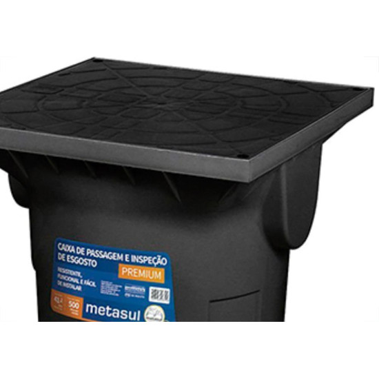 Caixa Mult Inspecao Metasul 41X48X41 Preto Caixa Mult Inspecao Metasul 41X48X41 Preto