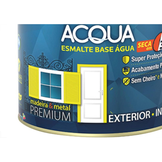 Tinta Esmalte. Base Agua 1/4 (900ml) Eucatex Branco Tinta Esmalte. Base Agua 1/4 (900ml) Eucatex Branco