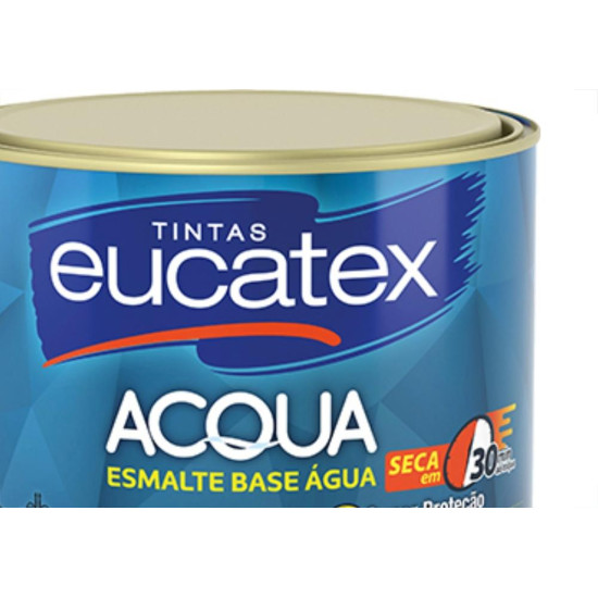 Tinta Esmalte. Base Agua 1/4 (900ml) Eucatex Branco Tinta Esmalte. Base Agua 1/4 (900ml) Eucatex Branco