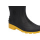 Bota Galocha Grendene Preto/Amarelo C.Medio N.43 S/Forro