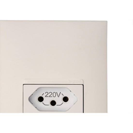 Conjunto Pial Plus+ Branco 1 Tomada 20A 5081Bc