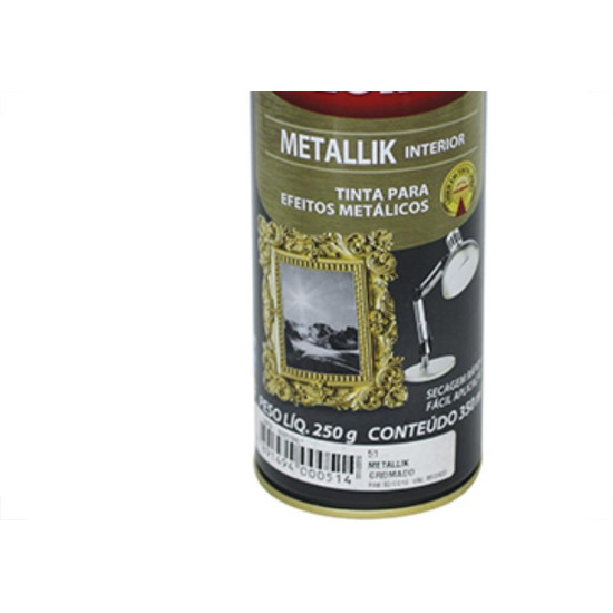 Spray Colorgin Metallik Cromado 350Ml Spray Colorgin Metallik Cromado 350Ml