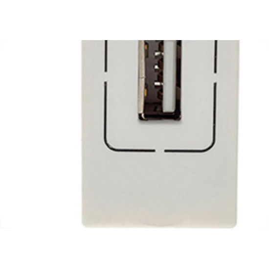 Modulo Pial Plus+ Branco 1Tomada  Usb 1100Ma88Bc