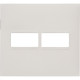 Espelho Placa Pial Plus+ Branco 4X4 2Mod.Horz 618511Bc
