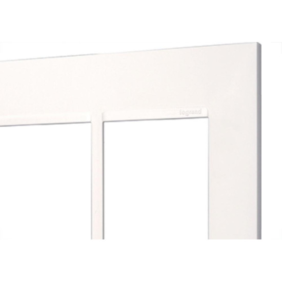 Espelho Placa Pial Plus+ Branco 4X4 6Mod.Horz 618516Bc