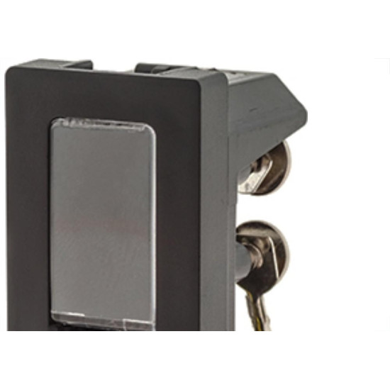 Modulo Pial Plus+ Preto 1Tomada  Rj11 4F 5010Pt