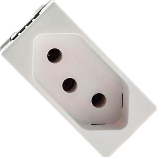 Modulo Pial Plus+ Branco 1Tomada 10A 38Bc