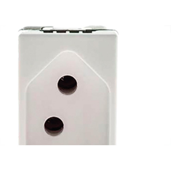 Modulo Pial Plus+ Branco 1Tomada 10A 38Bc