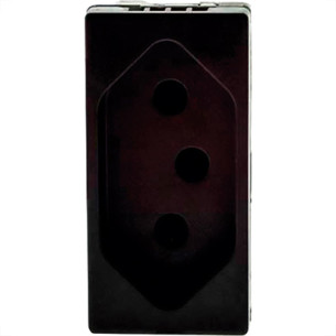 Modulo Pial Plus+ Preto 1Tomada 10A 38Pt