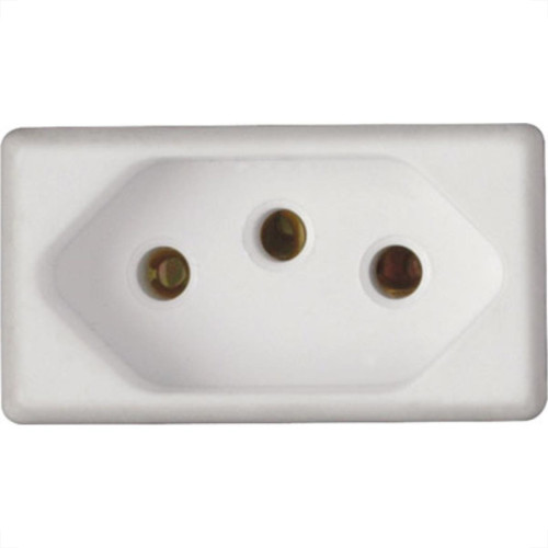 Modulo Tramontina 1Tomada 20A Branco 032/38 Modulo Tramontina 1Tomada 20A Branco 032/38