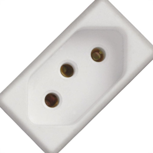 Modulo Tramontina 1Tomada 20A Branco 032/38 Modulo Tramontina 1Tomada 20A Branco 032/38