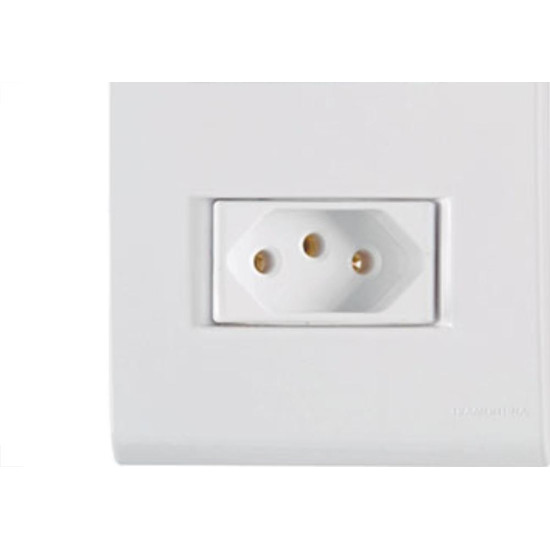 Conjunto Tramontina Liz 1 Simples Tomada 10A 170/264