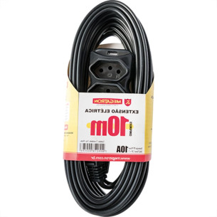 Extensao Megatron Pp 0,75 10Mt 2P+T10A Preto 