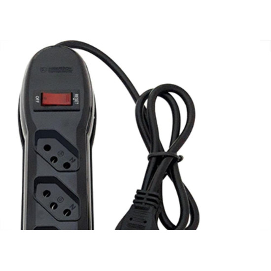 Filtro Linha Megatron 4 Tomada  Bivolt Preto