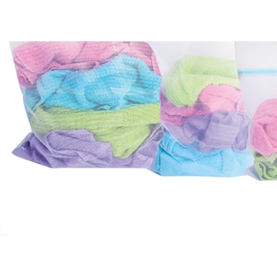 Saco P/Lavar Roupas C/Zip Secalux C/3 Saco P/Lavar Roupas C/Zip Secalux C/3