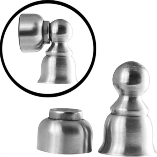 Fixador De Porta Magnetic Inox Silvana Fixador De Porta Magnetic Inox Silvana