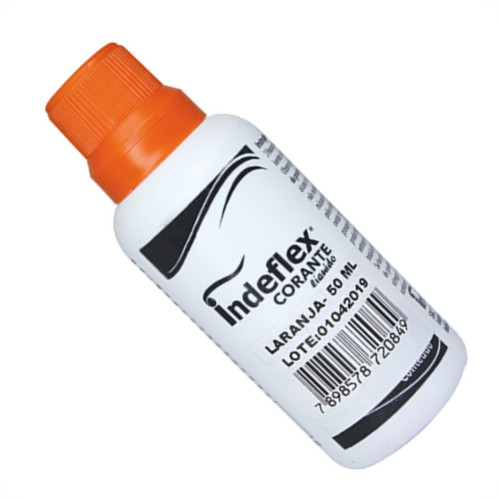 Corante Indeflex Laranja 50Ml - Kit C/12 Unidades