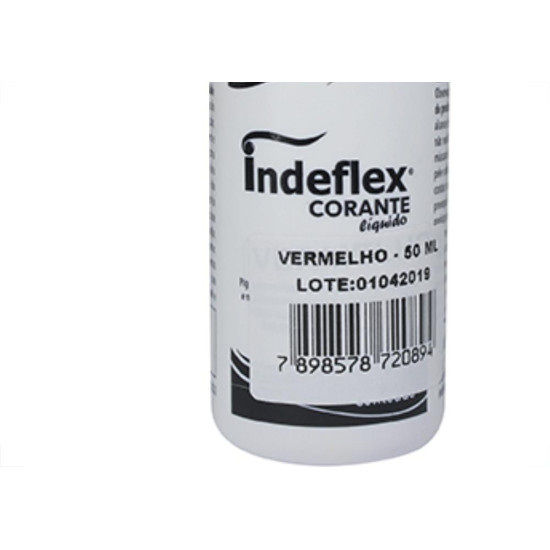 Corante Indeflex Vermelho 50Ml - Kit C/12 Unidades Corante Indeflex Vermelho 50Ml - Kit C/12 Unidades