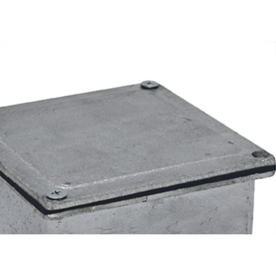 Caixa Passagem Aluminio Natural 10X10X06 Acp