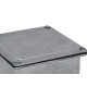 Caixa Passagem Aluminio Natural 15X15X10 Acp Caixa Passagem Aluminio Natural 15X15X10 Acp