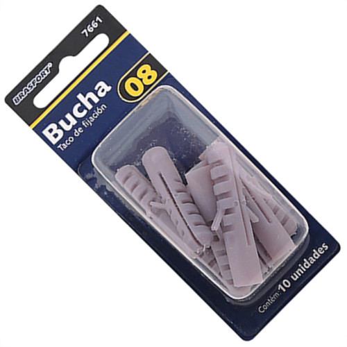 Cartela Brasfort Bucha N.08 C/10 7661 Cartela Brasfort Bucha N.08 C/10 7661