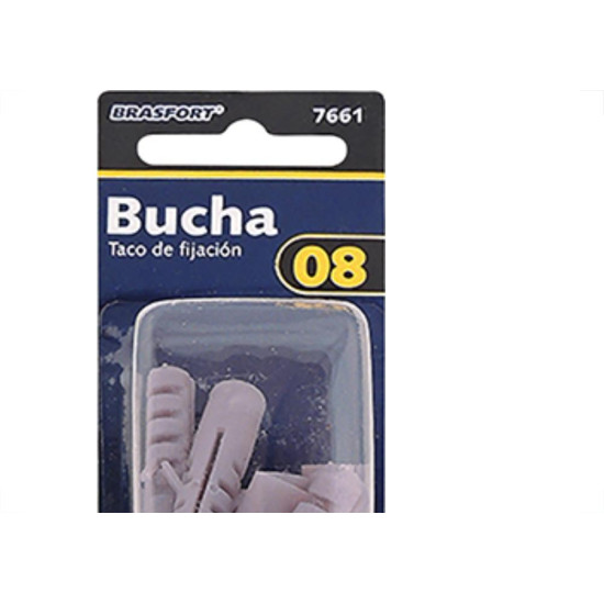 Cartela Brasfort Bucha N.08 C/10 7661 Cartela Brasfort Bucha N.08 C/10 7661