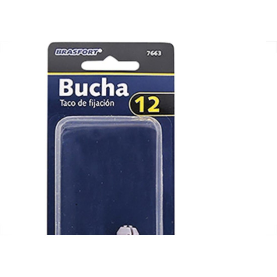 Cartela Brasfort Bucha N.12 C/04 7663 Cartela Brasfort Bucha N.12 C/04 7663