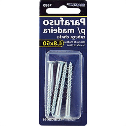 Cartela Brasfort Parafuso Mad Chata 4,8X50 C/4 Cartela Brasfort Parafuso Mad Chata 4,8X50 C/4