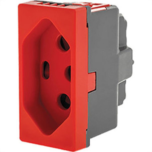 Modulo Pial Plus+ 1Tomada 20A 615079 Vermelho