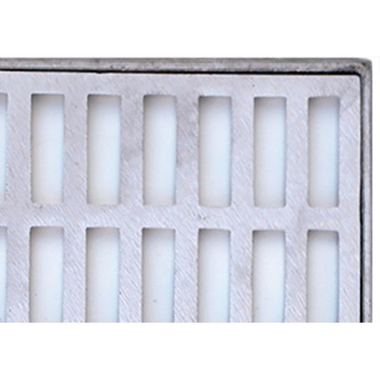 Grelha Alum Compl.20X 20 Escovado Sol