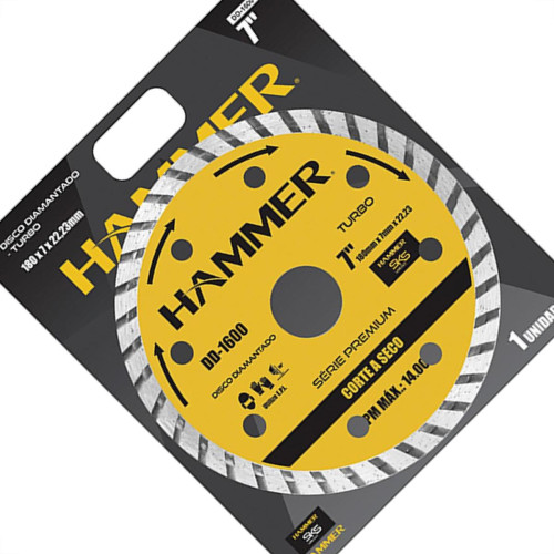 Disco Diam Hammer Turbo 7 X 180Mm