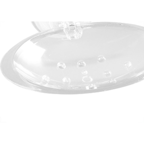 Saboneteira Astra C/Ventosa Pvc Cristal Saboneteira Astra C/Ventosa Pvc Cristal